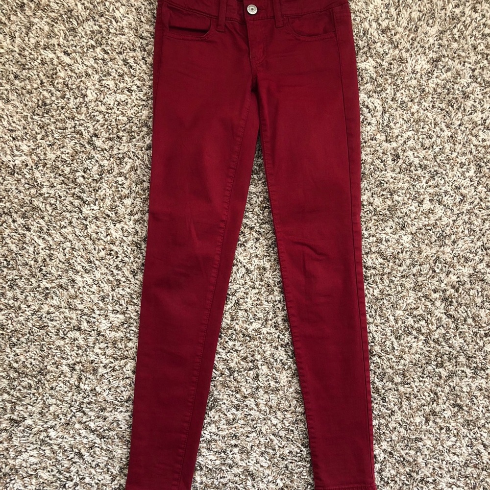 Red jeans